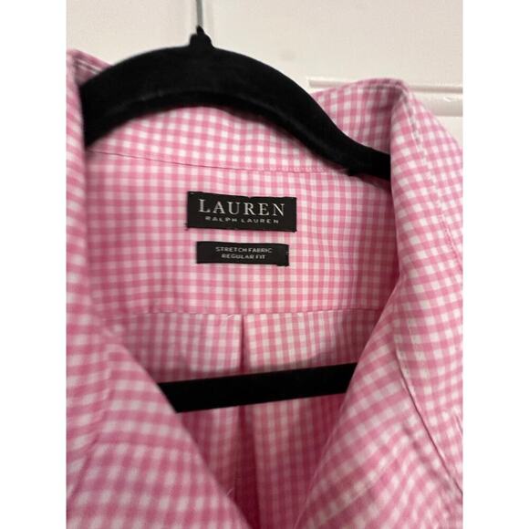Polo Ralph Lauren Men's Pink Checkered black label Button Up Dress Shirt Size L - Picture 4 of 4